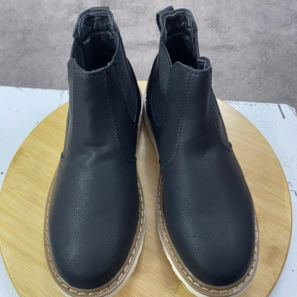 Deer Stags Jameson Junior Boys‎ shoes Boots Ankle -Black size 5M NWT